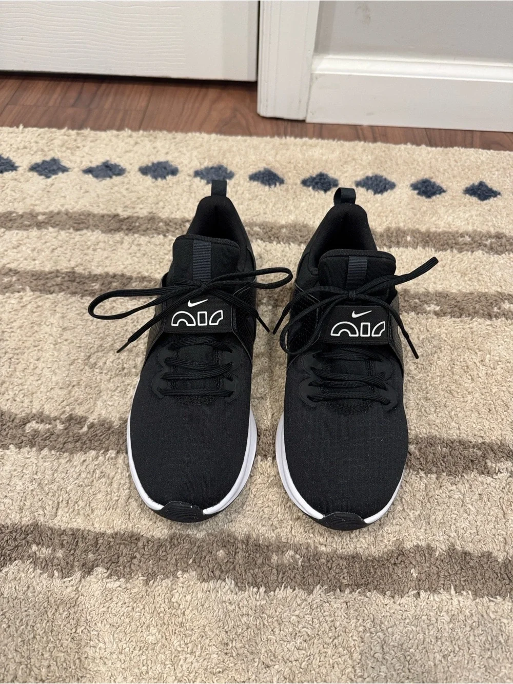 Nike Black and White Low-Top Athletic Sneakers